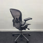 Like New Herman Miller Remastered Aeron Chair Size B With Lumbar Support