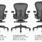 Herman Miller Aeron Chair Size B - Medium REMASTERED VERSION